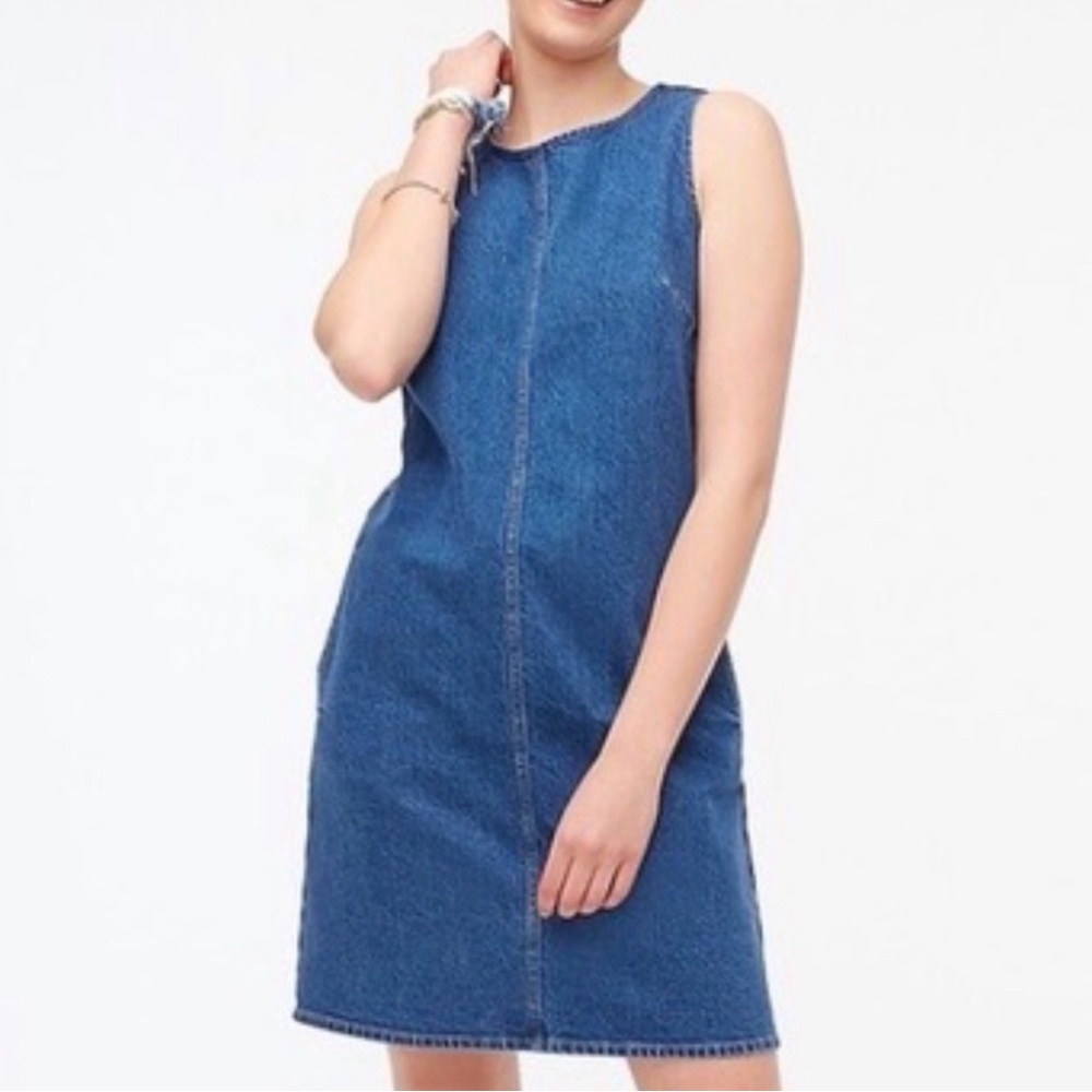J. Crew  factory denim shift  Woman dress size 0